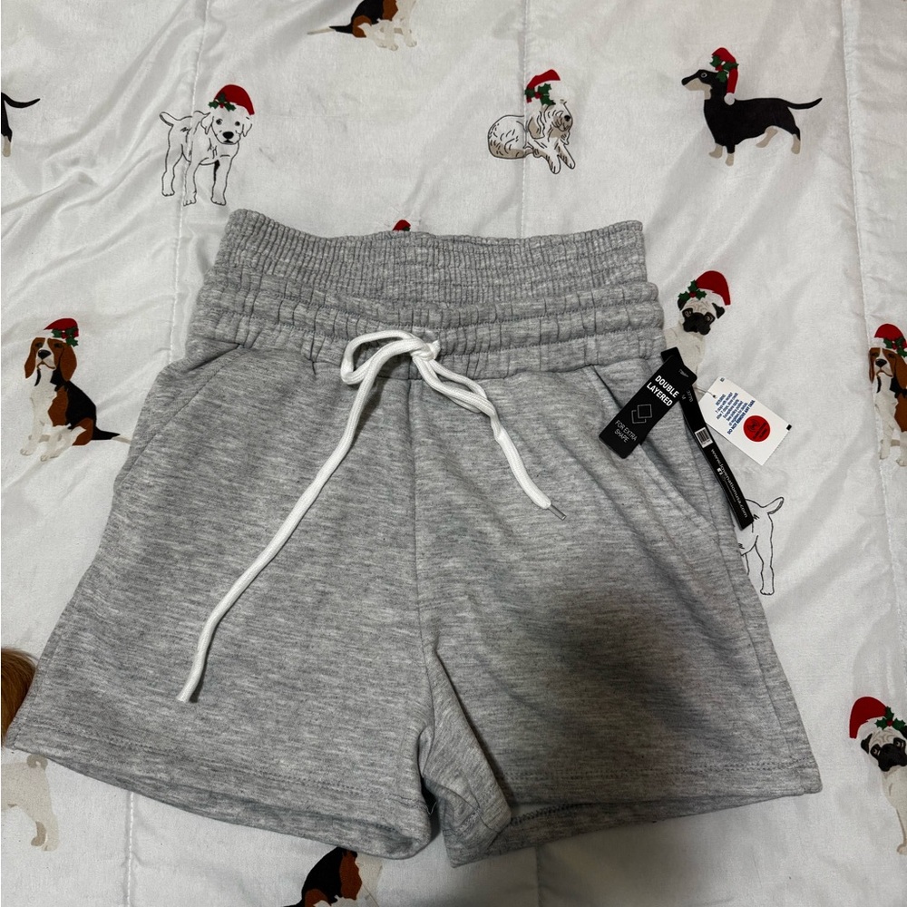 Love Nation Gray Double-Layered Shorts